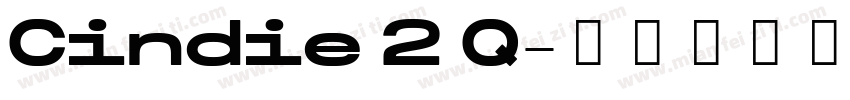 Cindie 2 Q字体转换